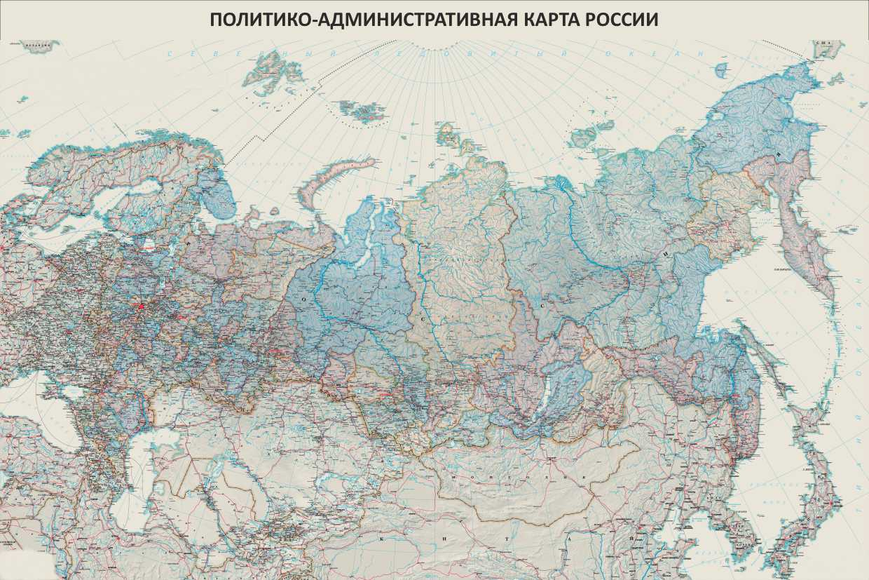 Политико-административная карта России